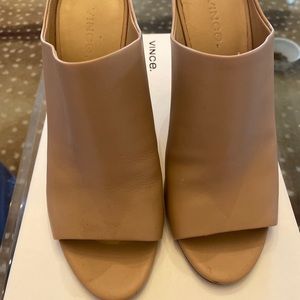 Vince Aloral Heeled Leather Mules
